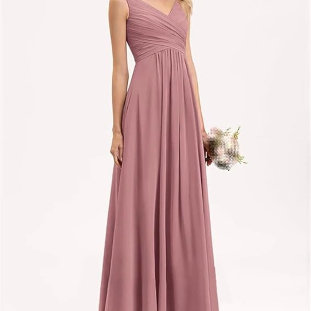 Mauve Chiffon Bridesmaids Dress